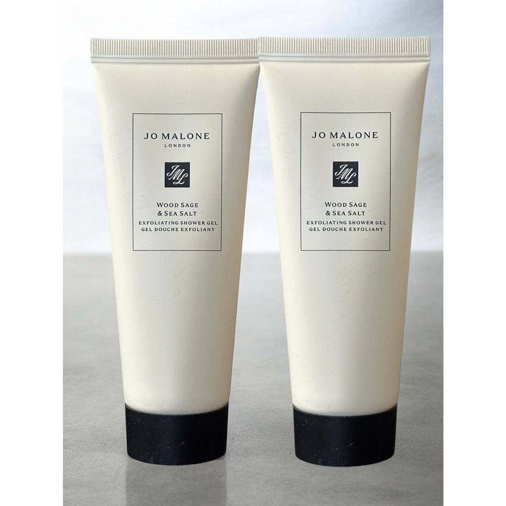 Jo Malone 2x Wood Sage & Sea Salt Body & Hand Wash 2.5oz/75ml New